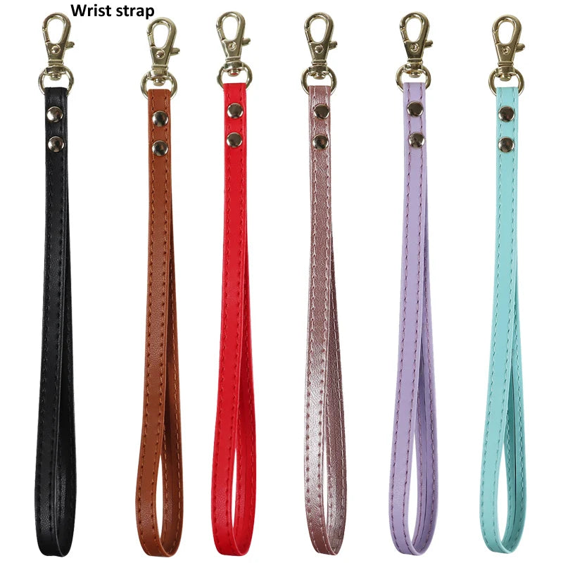 Luxury iPhone Case — Crossbody Leather Wallet Cover with Wrist & Shoulder Strap, Card & Coin Storage, Non-Slip Shockproof Design