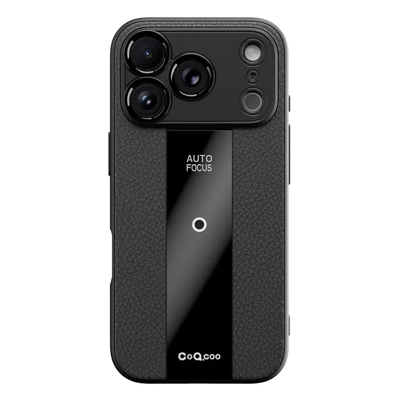 Luxury iPhone Case — Frosted PU Leather Full-Coverage Soft Silicone Protective Cover with MagSafe Support, Shockproof Anti-Scratch Non-Slip Design