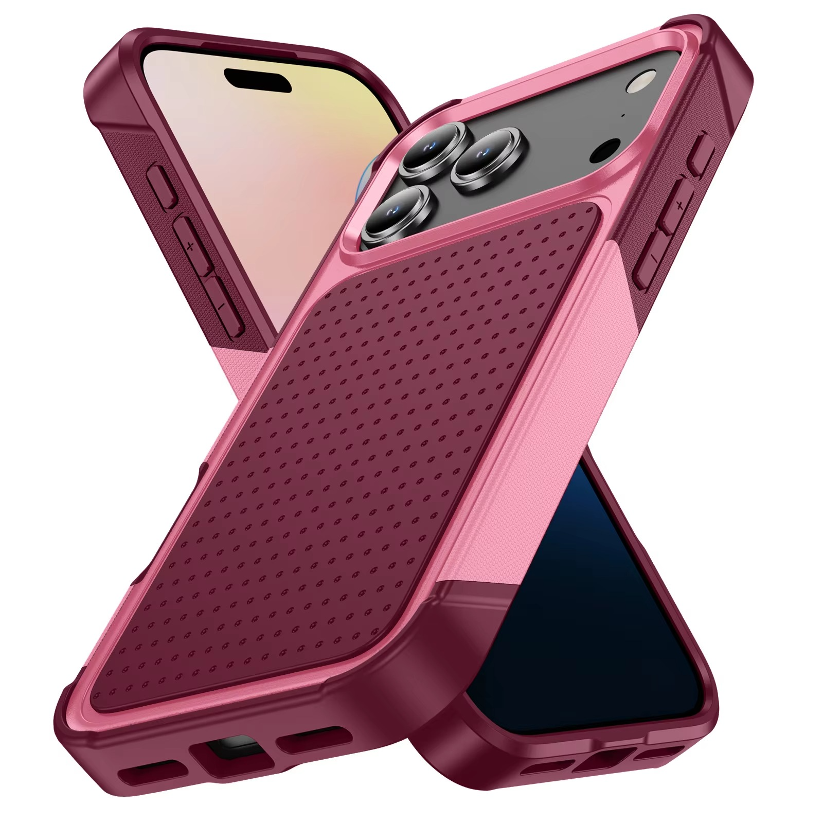 Luxury iPhone Case — Hybrid Armor Shockproof, Magnetic, Rugged, Non-Slip Protective Wallet Cover with Stand