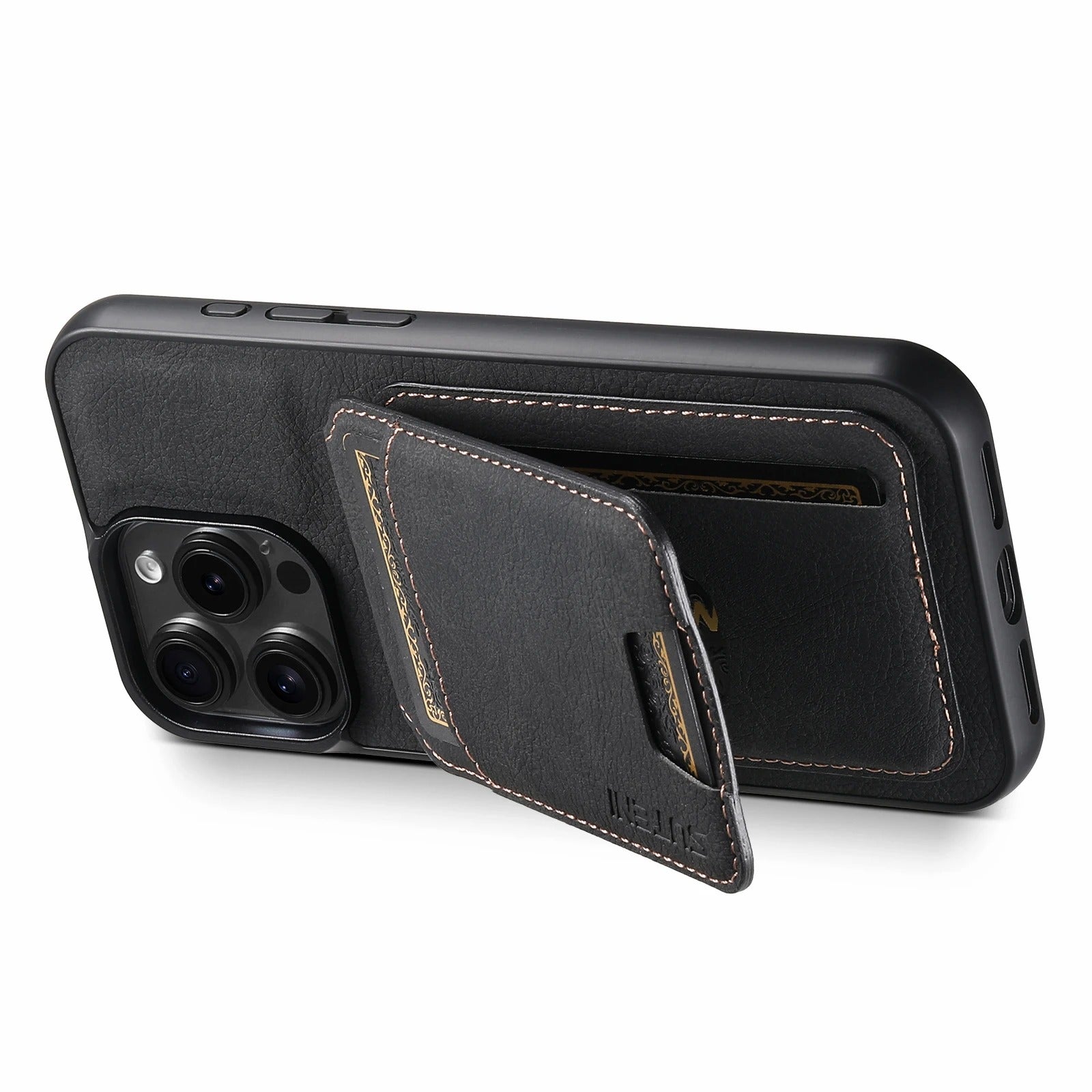 Luxury iPhone Case — Leather Magnetic Wallet Cover with Card Holder Pocket, Non-Slip Anti-Scratch Protection & Slim Business Design