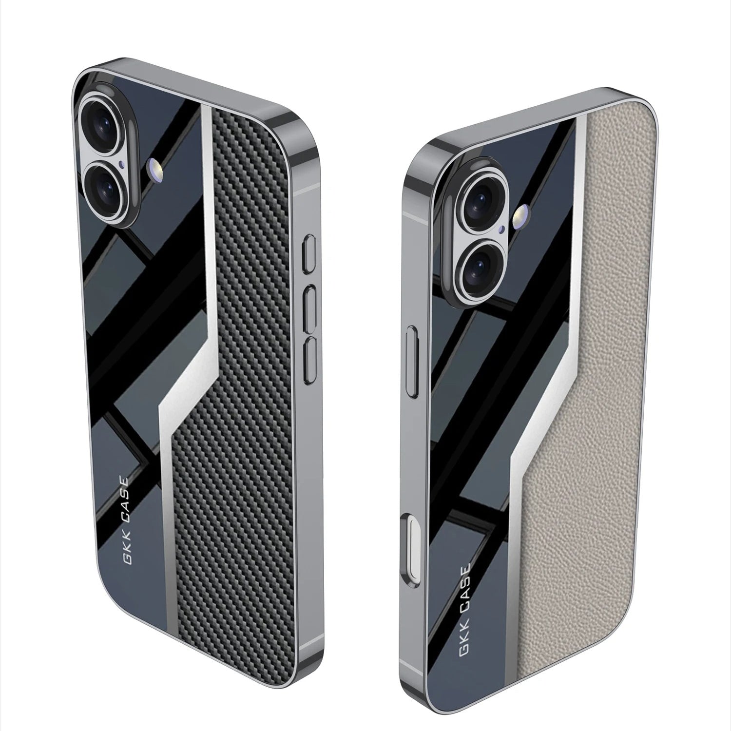 Luxury iPhone Case — Leather Plating Cover with Soft TPU Edges, Shockproof Anti-Scratch Design, Ultra-Thin Plated Frame & Full Camera Lens Protection