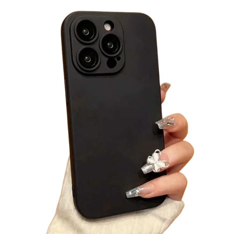 Luxury iPhone Case — Liquid Silicone Soft Bumper, Shockproof & Protective Cover