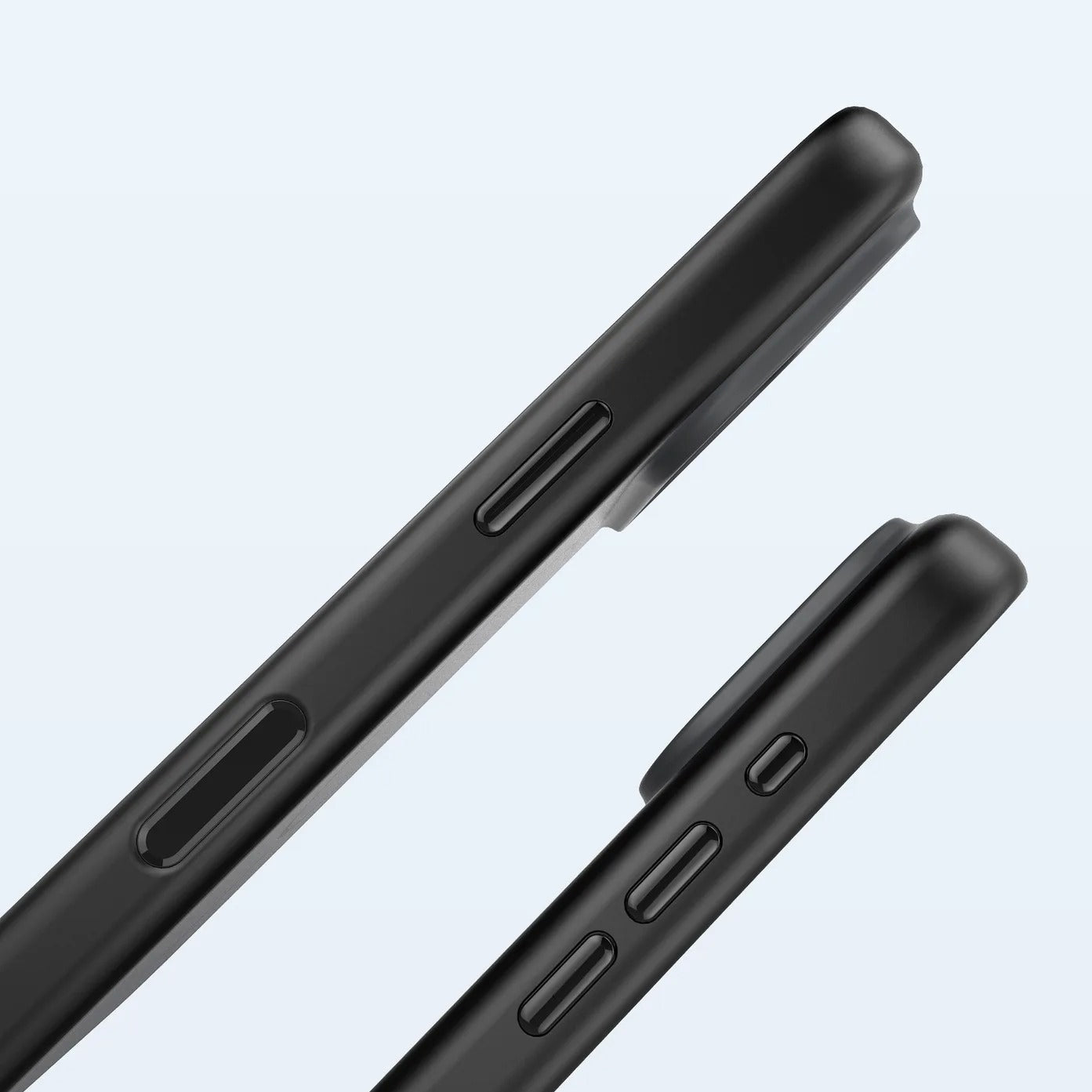 Luxury iPhone Case — MagSafe Frosted TPU+PC Shockproof Cover with Camera Button and Anti-Fingerprint Matte Design