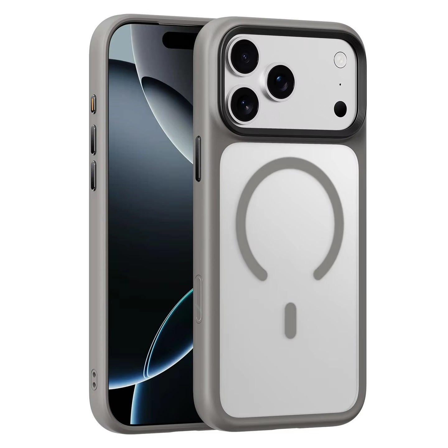 Luxury iPhone Case — MagSafe Magnetic TPU+PC Shockproof Cover with Camera Button and Anti-Fingerprint Matte Finish