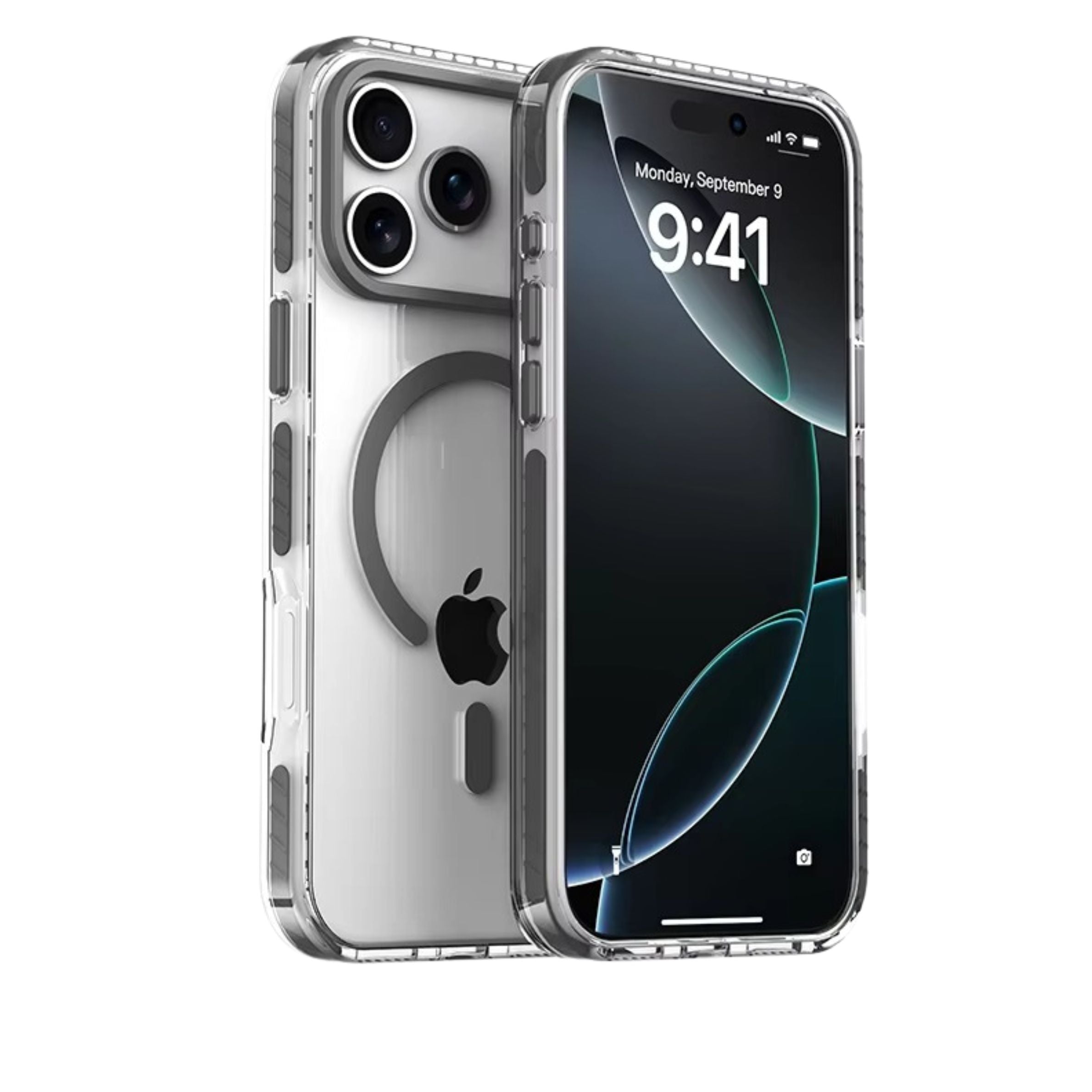 Luxury iPhone Case — MagSafe Transparent Acrylic + TPU Hybrid Armor Cover with Shockproof Protection, Anti-Fingerprint Anti-Scratch Design and Non-Slip Dustproof Finish