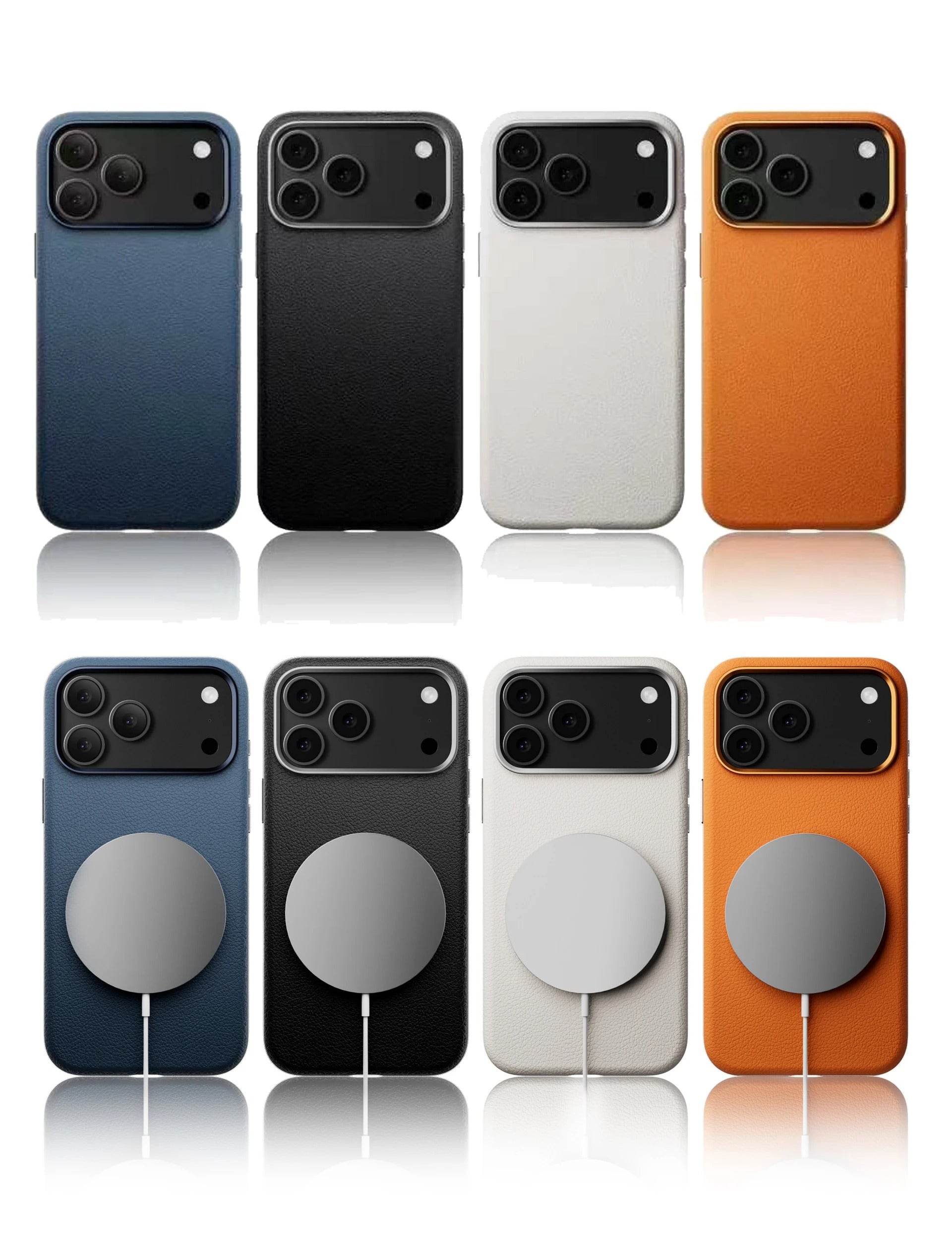 Luxury iPhone Case — Magnetic, Shockproof Leather Cover with MagSafe Wireless Charging Support and Integrated Camera Control Button