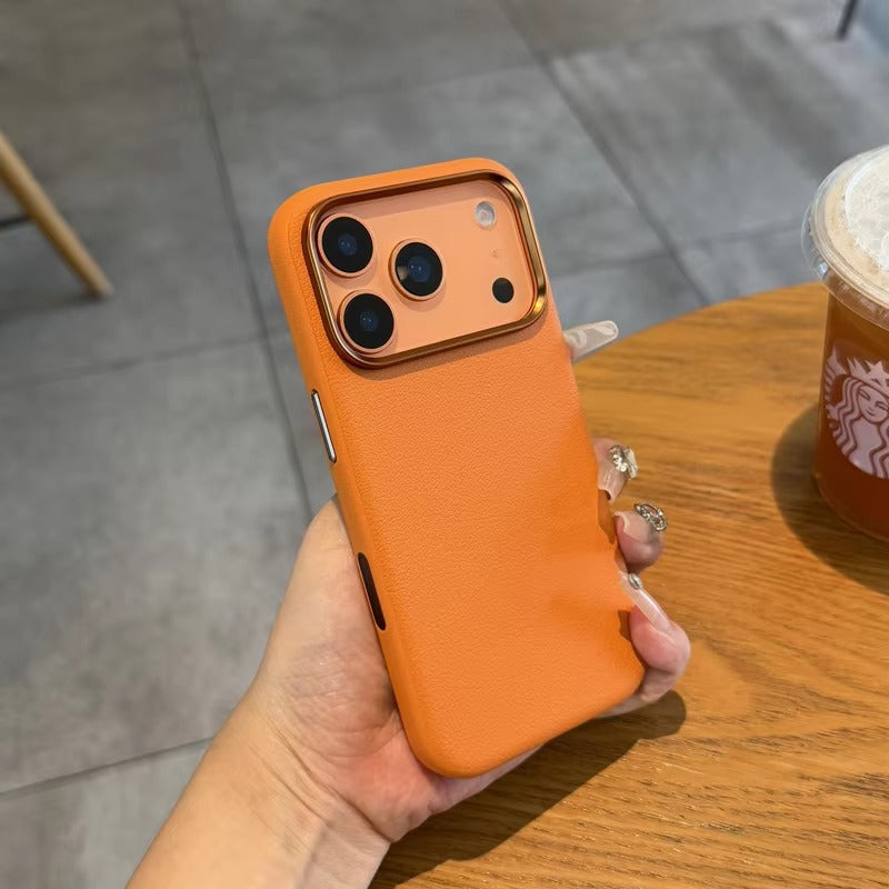 Luxury iPhone Case — Magnetic, Shockproof Leather Cover with MagSafe Wireless Charging Support and Integrated Camera Control Button