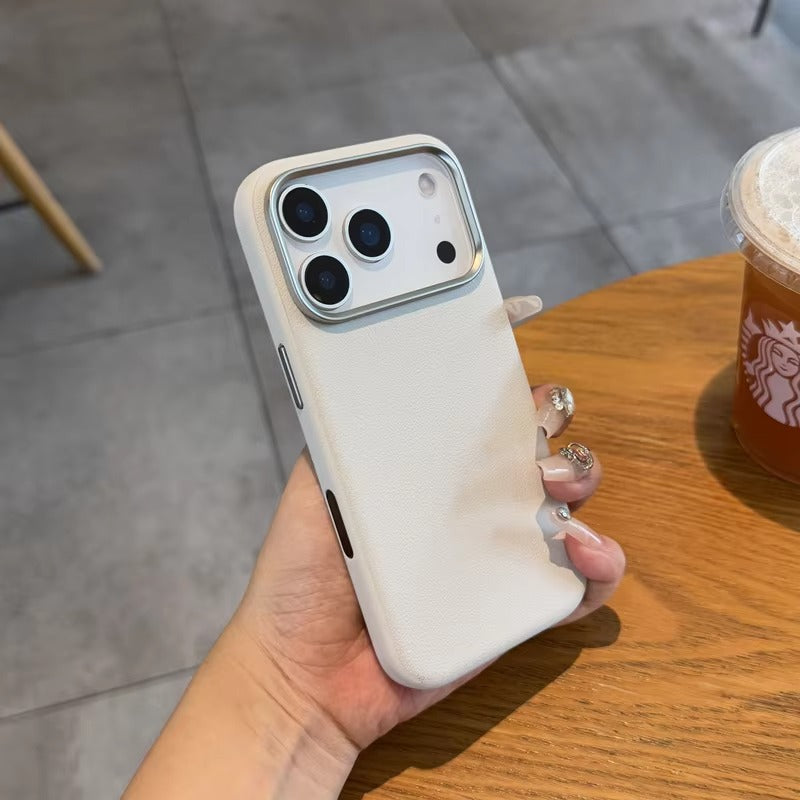 Luxury iPhone Case — Magnetic, Shockproof Leather Cover with MagSafe Wireless Charging Support and Integrated Camera Control Button