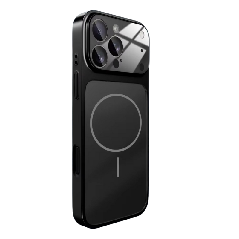 Luxury iPhone Case — Magnetic, Shockproof Nano-Glass Matte Cover with Anti-Fingerprint Armor Design and MagSafe Wireless Charging Support