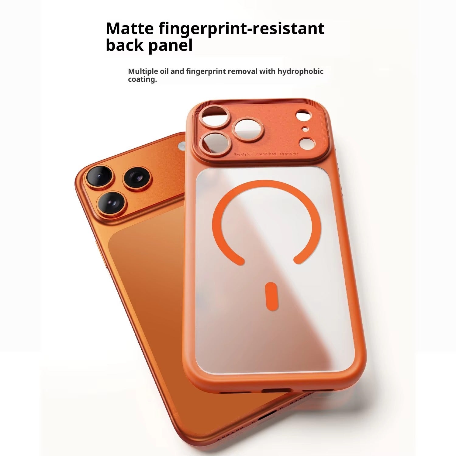 Luxury iPhone Case — Magnetic, Shockproof, Anti-Fingerprint, Anti-Scratch, Dustproof Matte Anti-Glare Transparent Half-Wrapped Cover with Disassembly Lens Protection