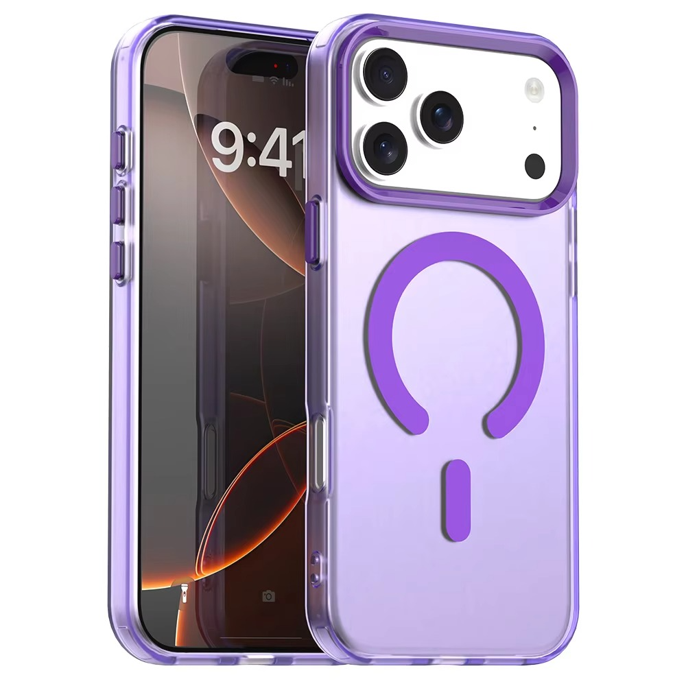 Luxury iPhone Case — Matte Candy Clear Magnetic Soft Cover with Shockproof Anti-Fingerprint Non-Slip Design & MagSafe Compatibility