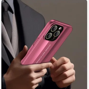 Luxury iPhone Case — Matte Leather Hard Shell Cover with Lens Protection, Anti-Fingerprint Anti-Scratch Lightweight Half-Wrapped Design