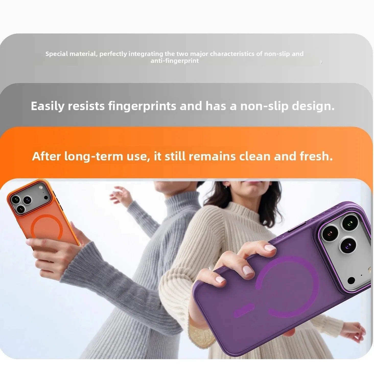 Luxury iPhone Case — Matte Transparent Magnetic Cover with MagSafe, Wireless Charging Support, Shockproof PC+TPU Protective Design