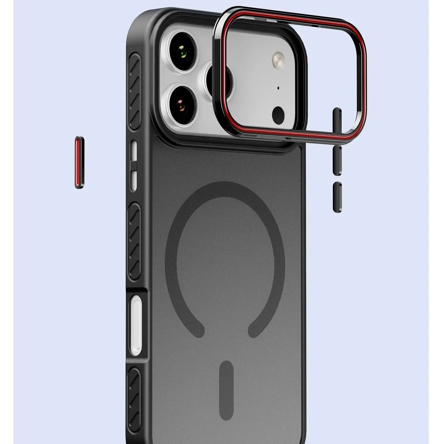 Luxury iPhone Case — Matte Transparent Magnetic Cover with MagSafe, Wireless Charging Support, Shockproof PC+TPU Protective Design