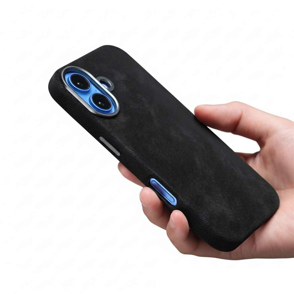 Luxury iPhone Case — Retro Flannel Magnetic Microfiber Cover with Matte Finish, Half-Wrapped Protection & MagSafe Wireless Charging Compatibility