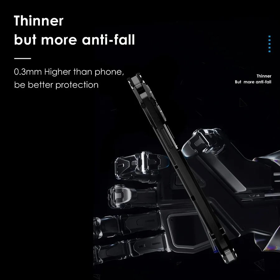 Luxury iPhone Case — Slim Aluminum Metal Shockproof Cover with Hard Back Design, Anti-Fingerprint Anti-Scratch Finish & Non-Slip Heavy-Duty Protection