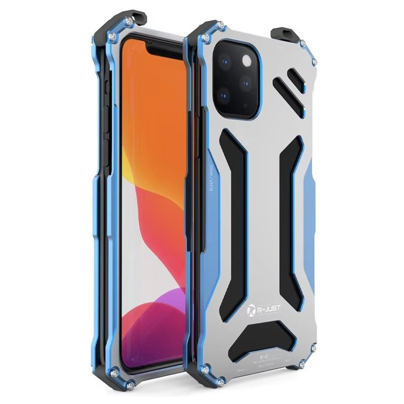 Luxury iPhone Case — Slim Aluminum Metal Shockproof Cover with Hard Back Design, Anti-Fingerprint Anti-Scratch Finish & Non-Slip Heavy-Duty Protection