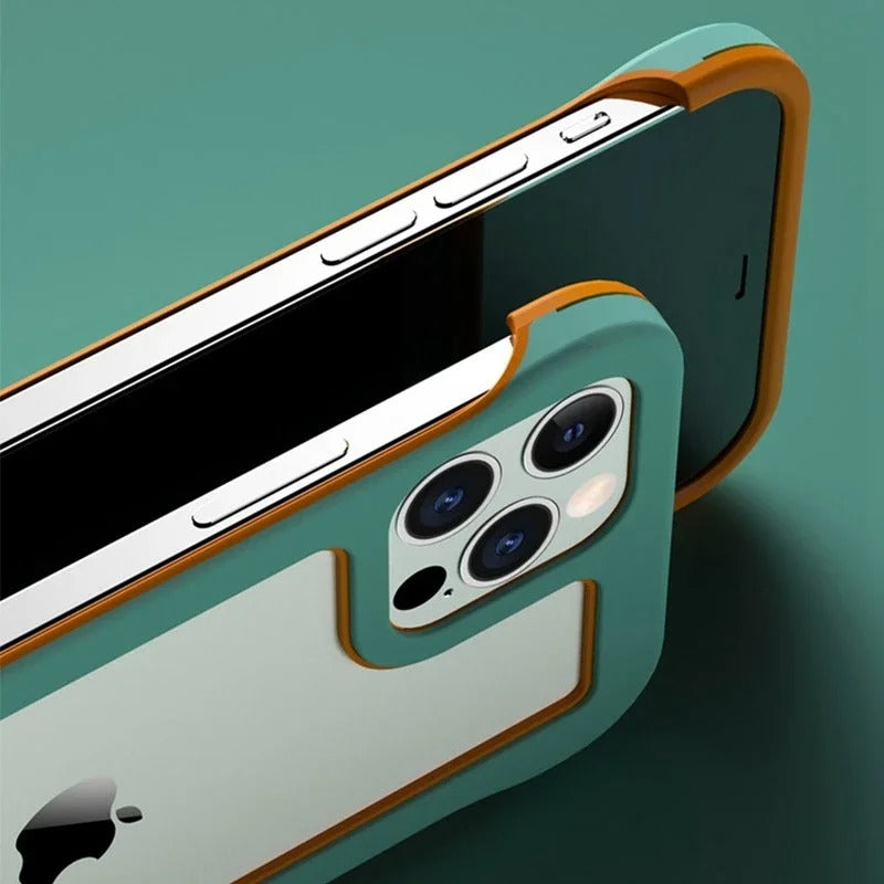 Luxury iPhone Case — Soft Silicone Shockproof Edge Bumper Frame Cover with Camera Lens Protection