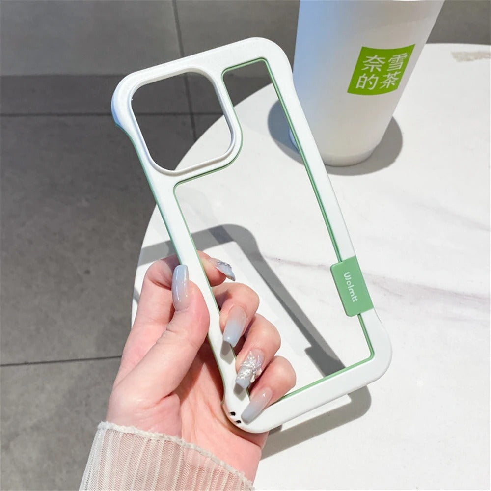 Luxury iPhone Case — Soft Silicone Shockproof Edge Bumper Frame Cover with Camera Lens Protection