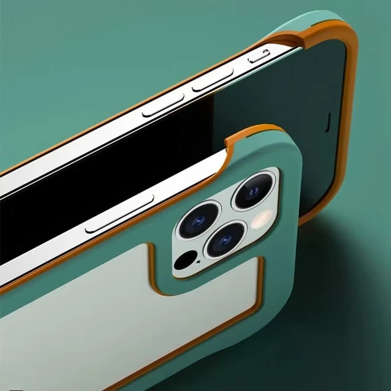 Luxury iPhone Case — Soft Silicone Shockproof Edge Bumper Frame Cover with Camera Lens Protection