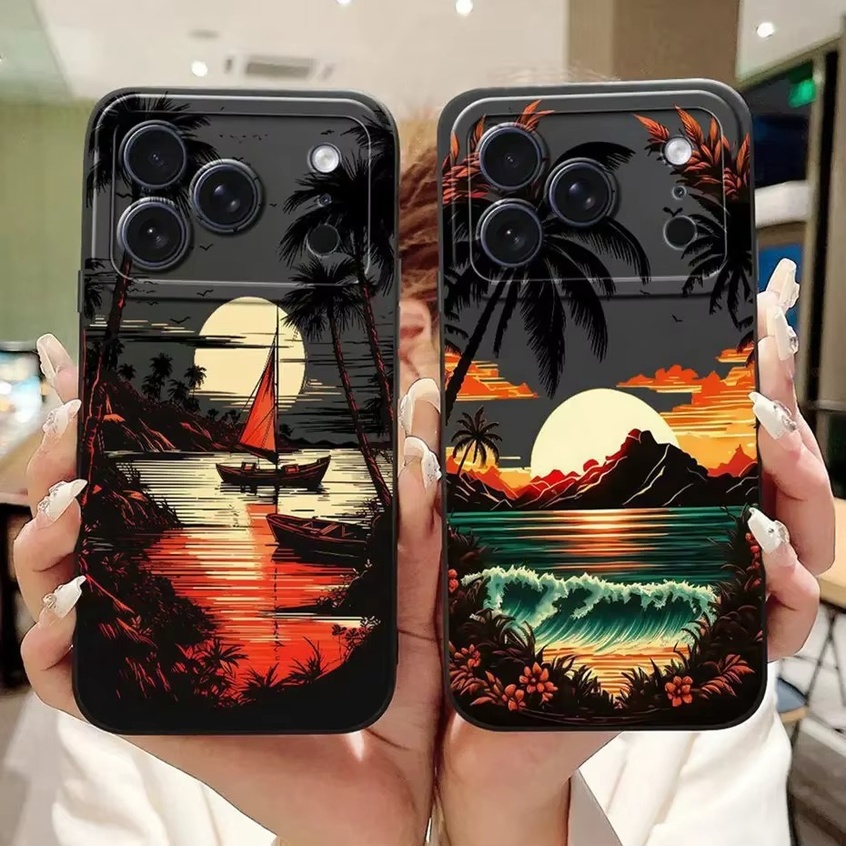 Luxury iPhone Case — Soft Silicone Shockproof Floral Cover with Flexible Bumper Protection and Lightweight Comfortable Design