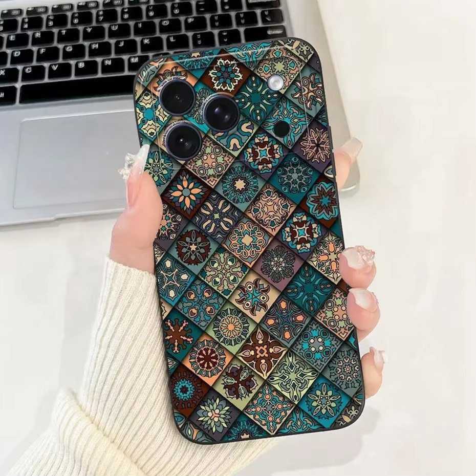 Luxury iPhone Case — Soft Silicone Shockproof Floral Cover with Flexible Bumper Protection and Lightweight Comfortable Design