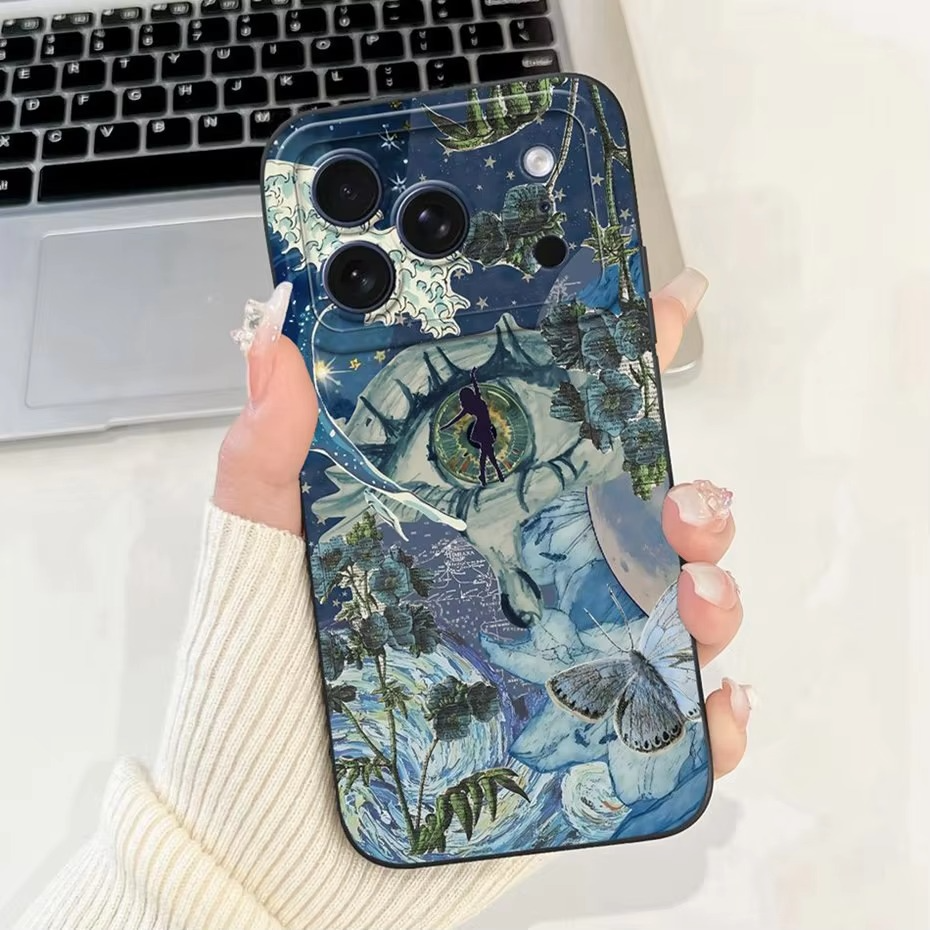Luxury iPhone Case — Soft Silicone Shockproof Floral Cover with Flexible Bumper Protection and Lightweight Comfortable Design
