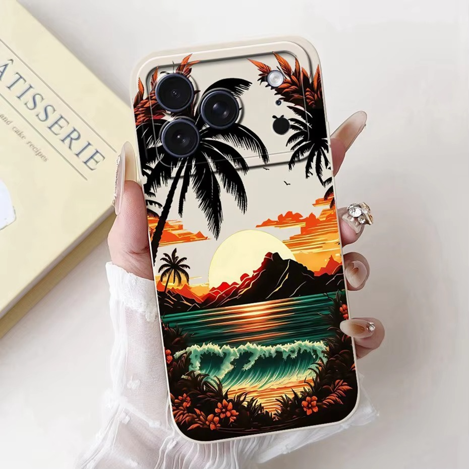 Luxury iPhone Case — Soft Silicone Shockproof Floral Cover with Flexible Bumper Protection and Lightweight Comfortable Design