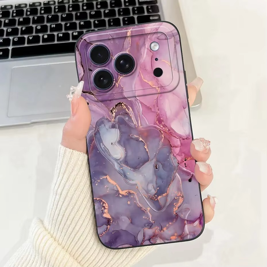 Luxury iPhone Case — Soft Silicone Shockproof Floral Cover with Flexible Bumper Protection and Lightweight Comfortable Design