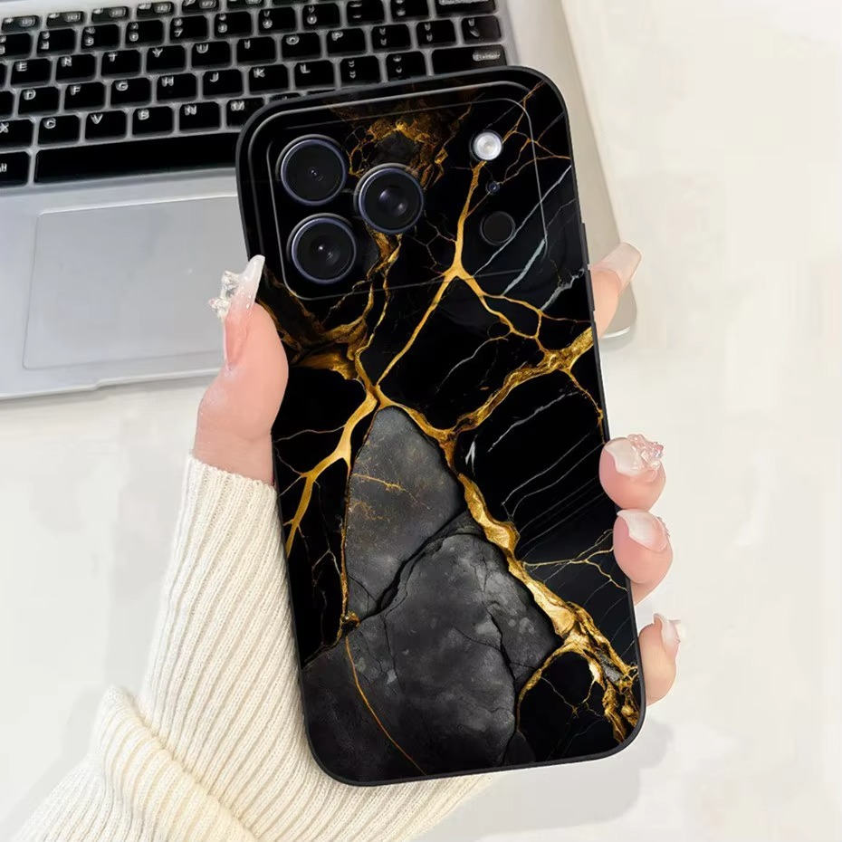 Luxury iPhone Case — Soft Silicone Shockproof Floral Cover with Flexible Bumper Protection and Lightweight Comfortable Design