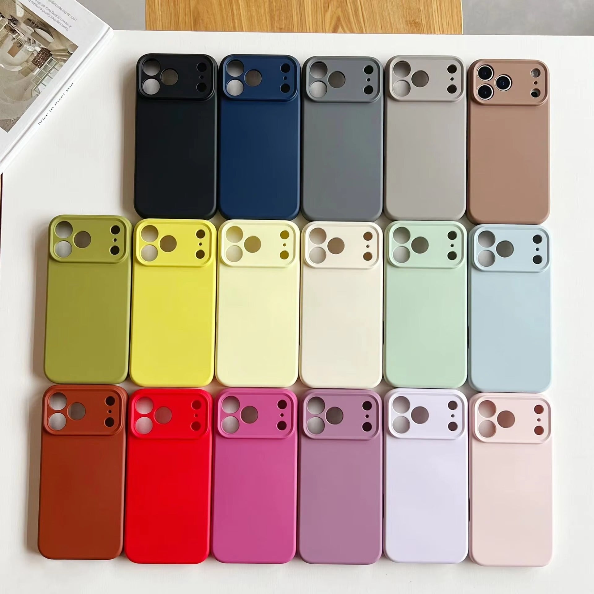 Luxury iPhone Case — TPU Shockproof Liquid Silicone Cover Magnetic Magsafe Protective Case for Wireless Charging