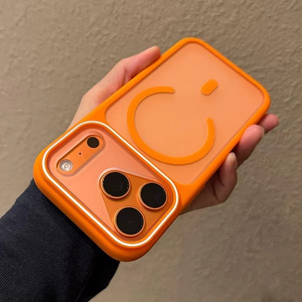 Luxury iPhone Case — Transparent MagSafe Magnetic PC+TPU Shockproof Wireless Charging Back Cover