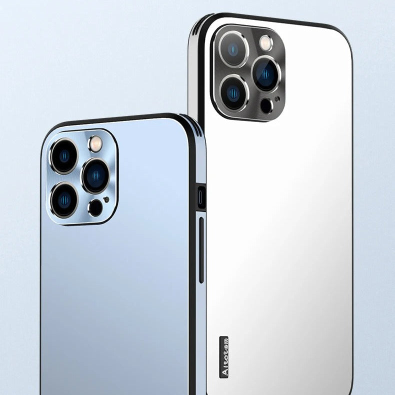 Luxury iPhone Case — Ultra-Thin, Anti-Fingerprint, Lightweight, Non-Slip Matte Titanium Alloy Back Cover with All-Aluminum Magnetic Metal Design
