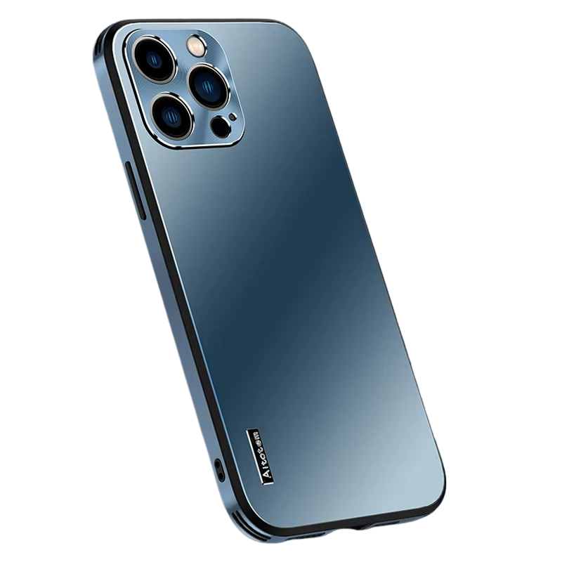 Luxury iPhone Case — Ultra-Thin, Anti-Fingerprint, Lightweight, Non-Slip Matte Titanium Alloy Back Cover with All-Aluminum Magnetic Metal Design