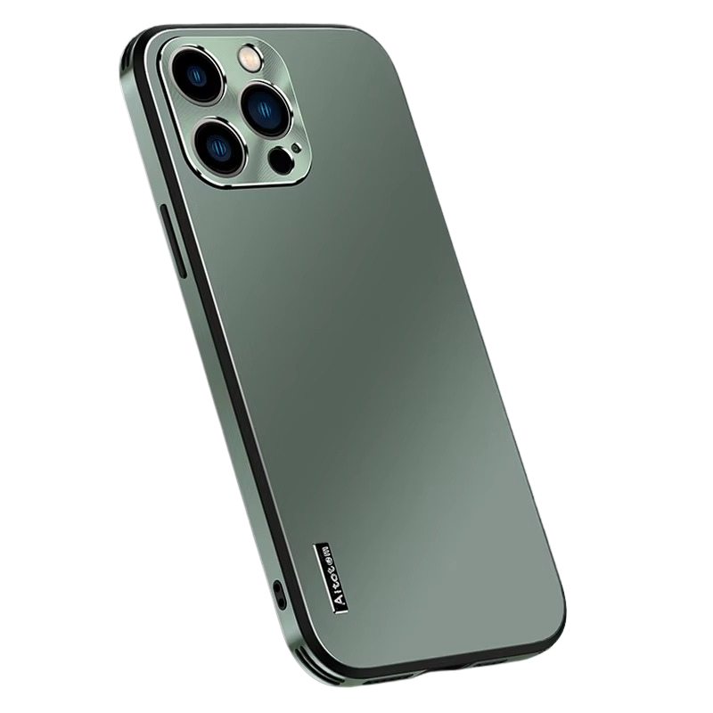 Luxury iPhone Case — Ultra-Thin, Anti-Fingerprint, Lightweight, Non-Slip Matte Titanium Alloy Back Cover with All-Aluminum Magnetic Metal Design
