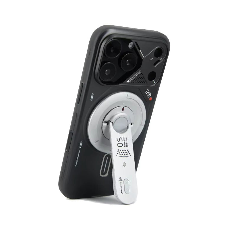 Luxury iPhone Frosted Magnetic Luminous Case — Translucent Full-Inclusive Anti-Drop Cover with Stand, Matte Shockproof Design for iPhone 17 Pro Max