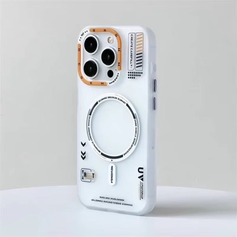 Luxury iPhone MagSafe Case Frosted Matte Cover — Magnetic Wireless Charging Compatible, Dual Layer Fall Protection, Anti-Fingerprint Scratch-Resistant Design