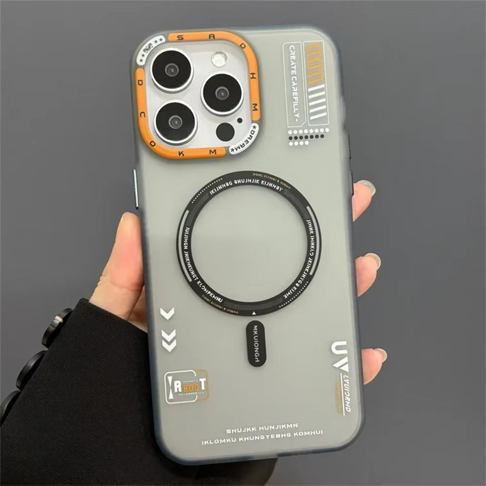 Luxury iPhone MagSafe Case Frosted Matte Cover — Magnetic Wireless Charging Compatible, Dual Layer Fall Protection, Anti-Fingerprint Scratch-Resistant Design