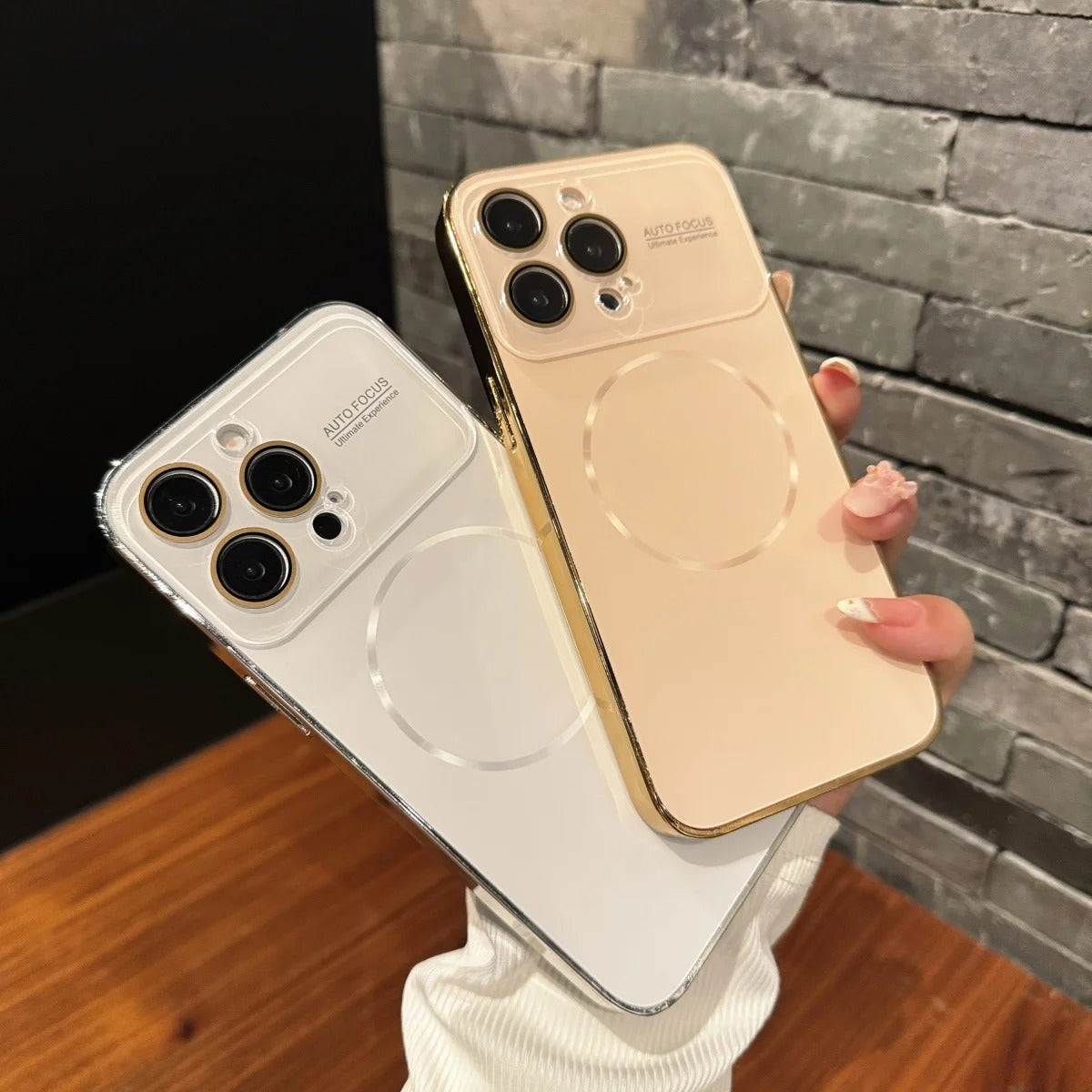 Luxury iPhone MagSafe Case Nanometer Frosted Finish — Large Lens Glass Protection, Magnetic Wireless Charging, Slim Shockproof Anti-Fingerprint Matte Cover