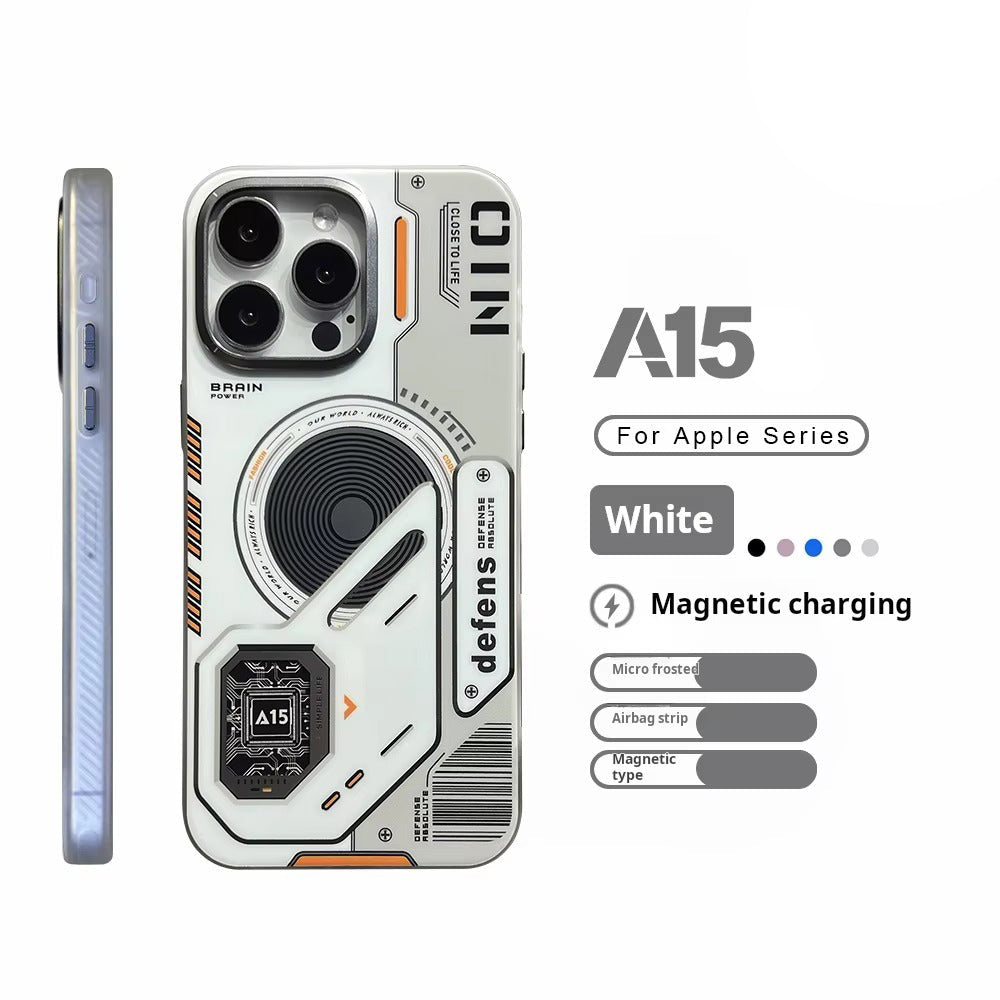 Luxury iPhone MagSafe Matte Case — Magnetic Wireless Charging Shockproof Cover with Lens Protection, Slim Anti-Fingerprint Scratch-Resistant Design