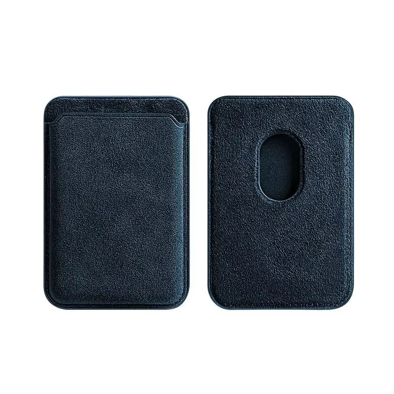 Luxury iPhone Magnetic Microfiber Wallet Case, MagSafe-Compatible Card Holder with Soft-Touch Fabric Finish & Slim Profile