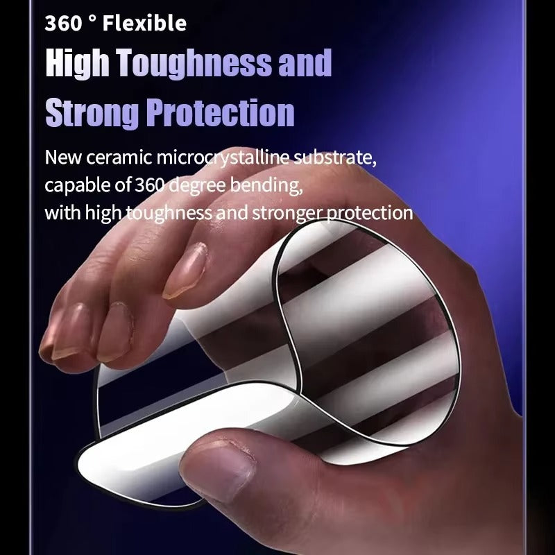 Luxury iPhone Matte Ceramic Privacy Screen Protector – Anti-Spy Protective Film with Anti-Fingerprint Surface, Scratch Resistance & Shatter-Reducing Display Coverage