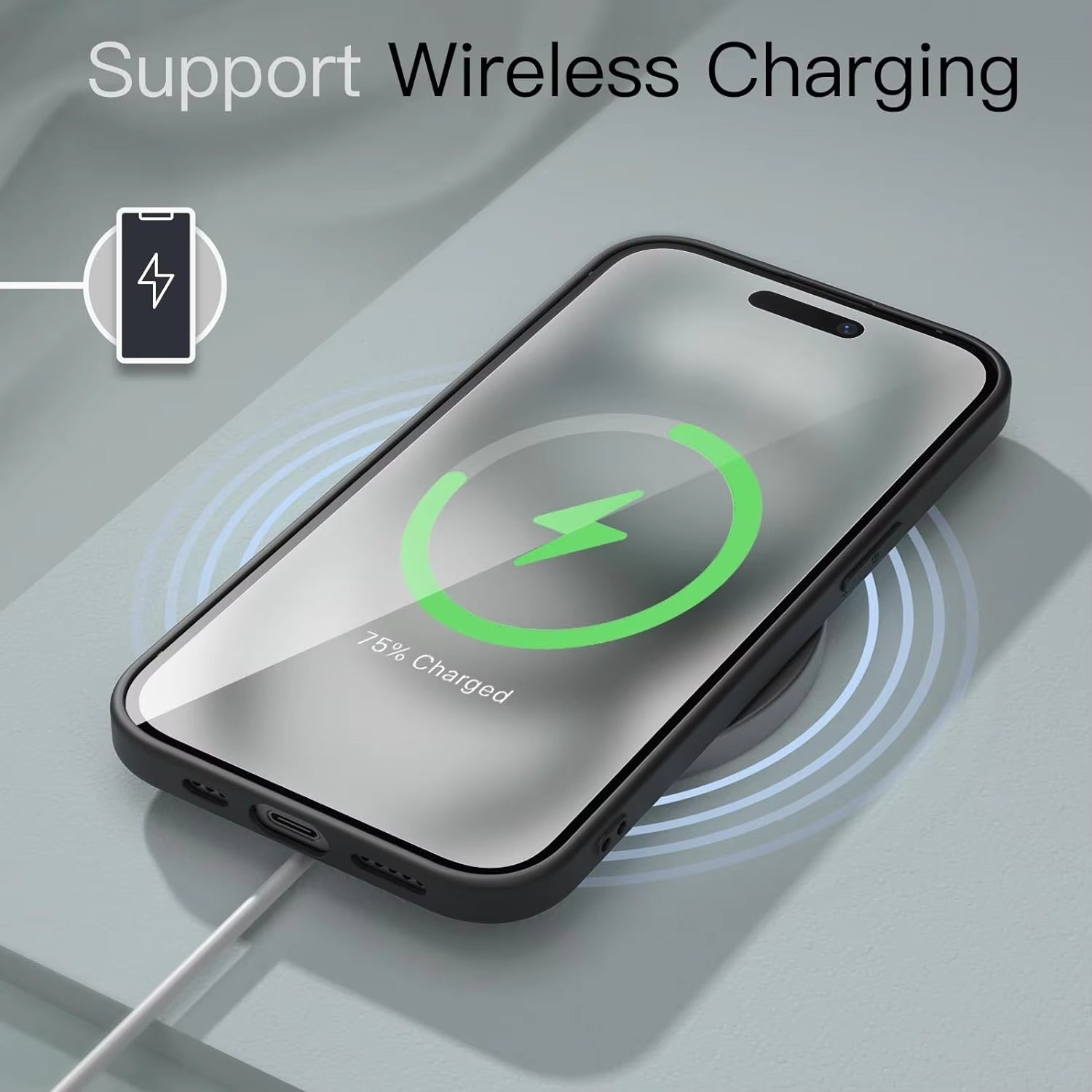 Luxury iPhone Matte Hard PC Case — Ultra-Thin Solid Color Back Cover, Slim Shockproof Design, Anti-Fingerprint Scratch-Resistant Non-Slip Finish