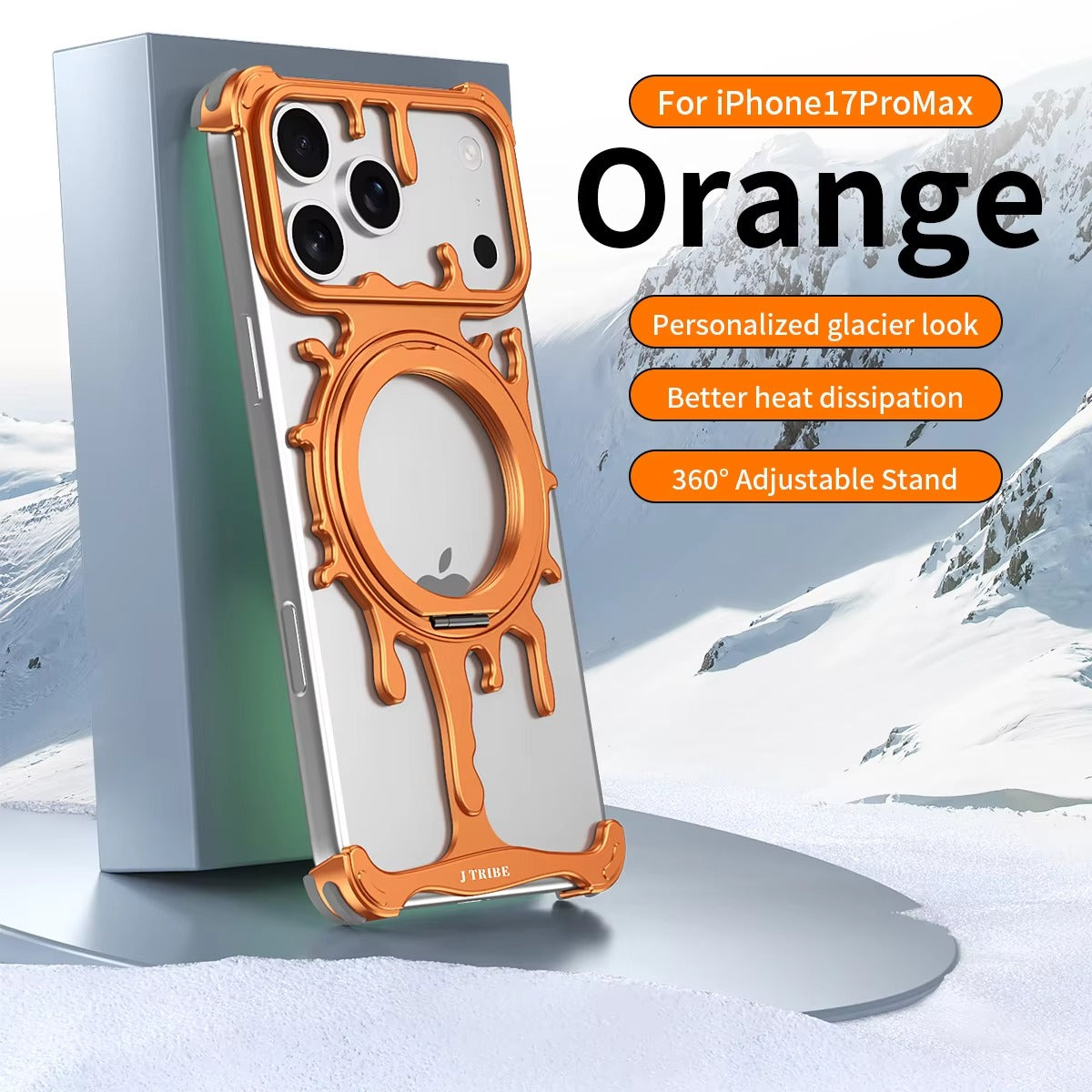 Minimalist iPhone Case — Frameless Magnetic Metal Back Cover with Shockproof Anti-Scratch Dustproof Design