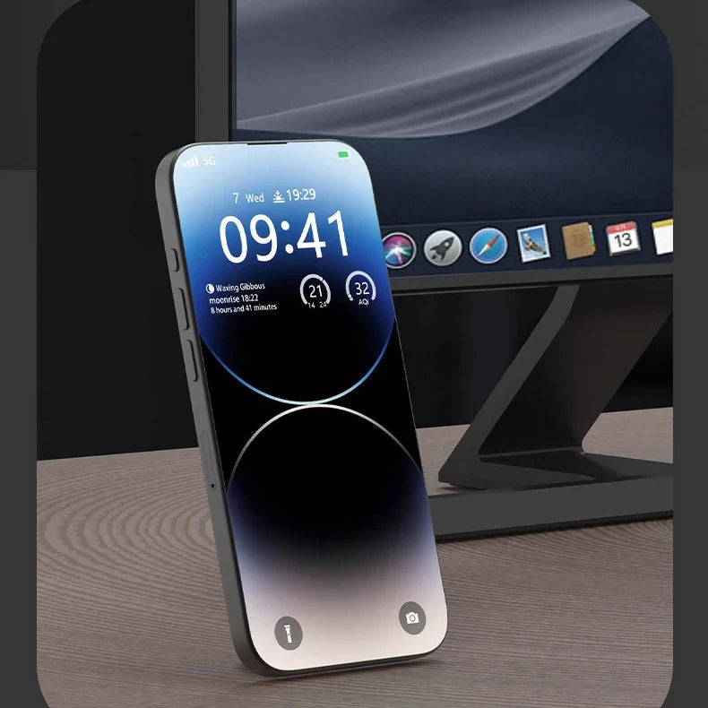 Minimalist iPhone Magnetic Finger Ring Holder, Slim MagSafe Phone Grip Stand with Secure Hold & Smooth Rotation