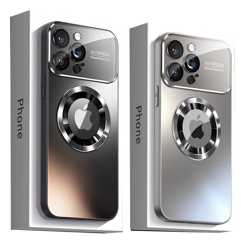 Premium MagSafe Compatible Shockproof iPhone Case with Glass Camera Lens Protection, Magnetic Wireless Charging, Slim Anti-Fingerprint Cover