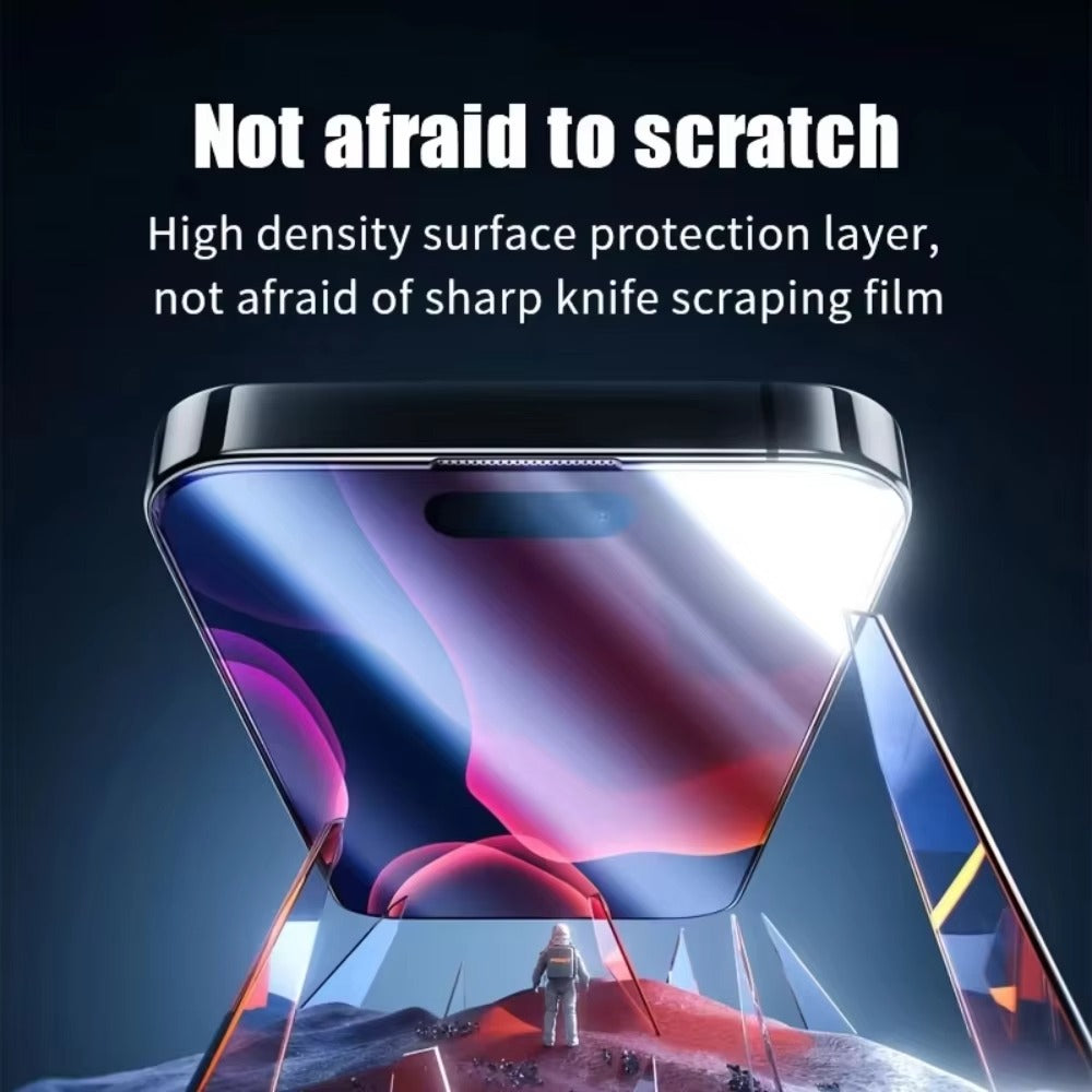 Premium iPhone 8K Tempered Glass Screen Protector – Ultra HD Front Protection, Matte Anti-Spy Finish, Anti-Fingerprint, Anti-Scratch & Shatter-Resistant Glass with Alignment Tool