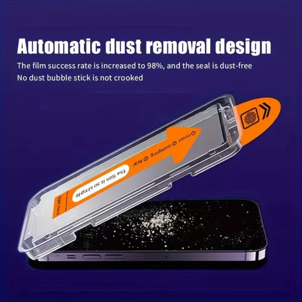 Premium iPhone 8K Tempered Glass Screen Protector – Ultra HD Front Protection, Matte Anti-Spy Finish, Anti-Fingerprint, Anti-Scratch & Shatter-Resistant Glass with Alignment Tool