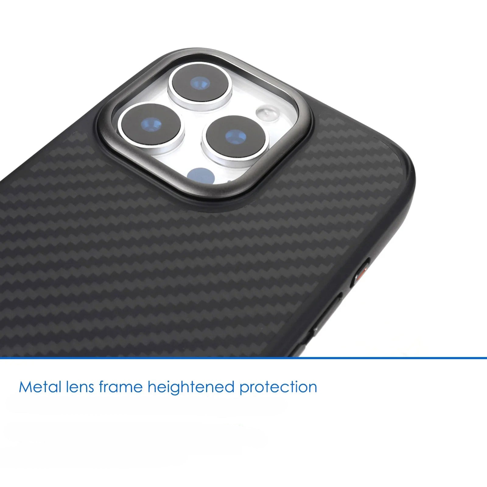 Premium iPhone Case — 1500D Aviation Carbon Fiber MagSafe Cover with Shockproof TPU Shell, Ultra-Lightweight High-Strength Protection