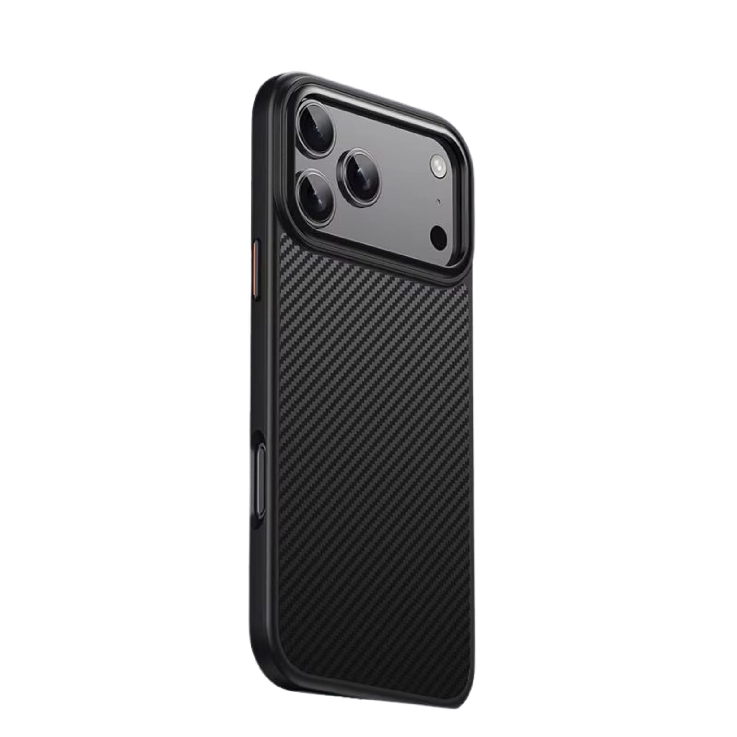 Premium iPhone Case — 600D Kevlar Magnetic Cover with Carbon Fiber TPU+PC Build, Anti-Fingerprint Shockproof Design & MagSafe Compatibility